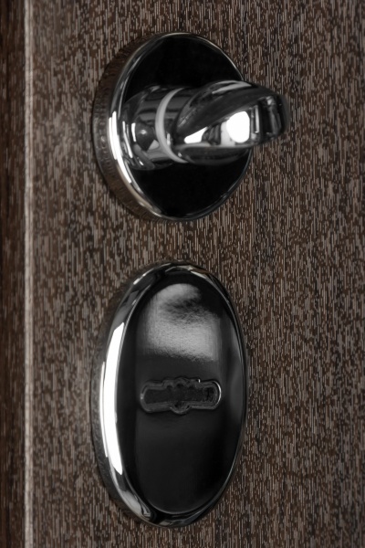 Дверь входная Булат Термо House-705 стеклопакет венге темный 2050x950 мм левая