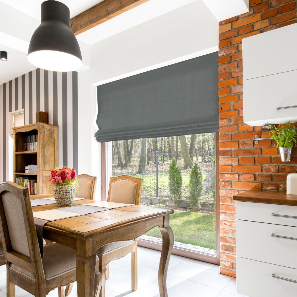 Римська штора Rollotex Шнурове керування ASTI 70x160 см антрацитовий