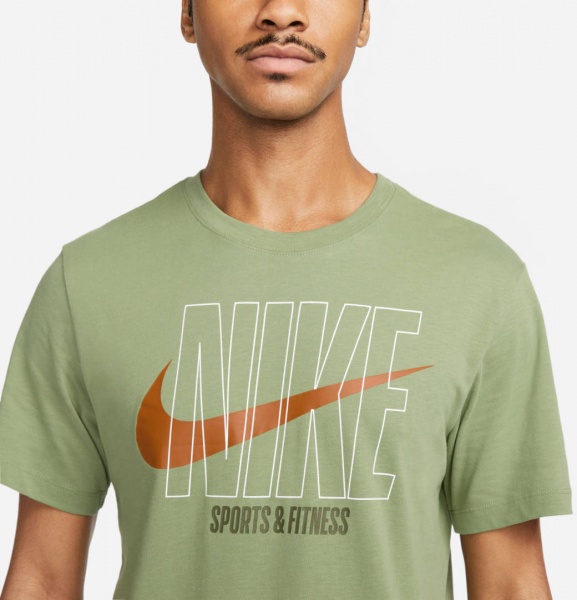 Футболка Nike DF TEE SLUB HBR DZ2751-386 р.2XL зелений