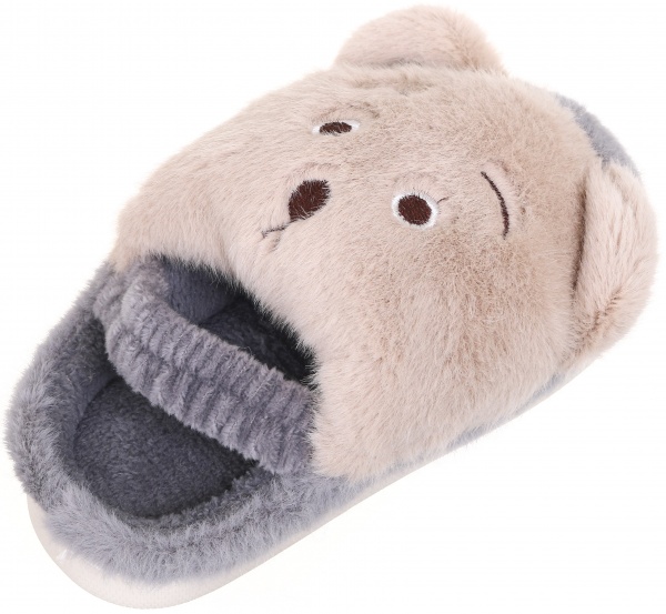 Тапочки детские Медведь р.24/25 бежевый с серым KD-5 