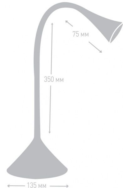 Настольная лампа офисная Camelion C06 6395608 LED 3.2 Вт голубой KD-796 