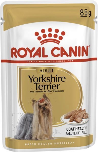 Корм Royal Canin для собак YORKSHIRE TERRIER ADULT (Йоркшир Терьер Эдалт), пауч, 85 г