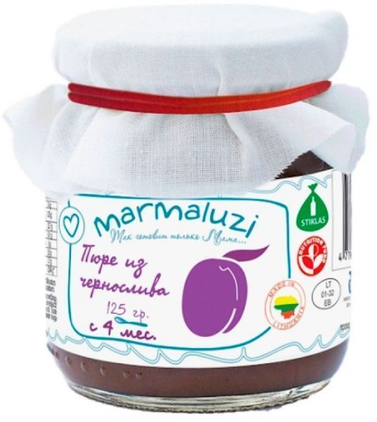 Пюре Marmaluzi З сушених слив 125 г 4779034140131 