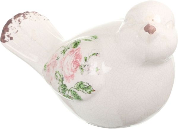 Статуэтка Птичка декоративная Чайная роза D888-T01-L02