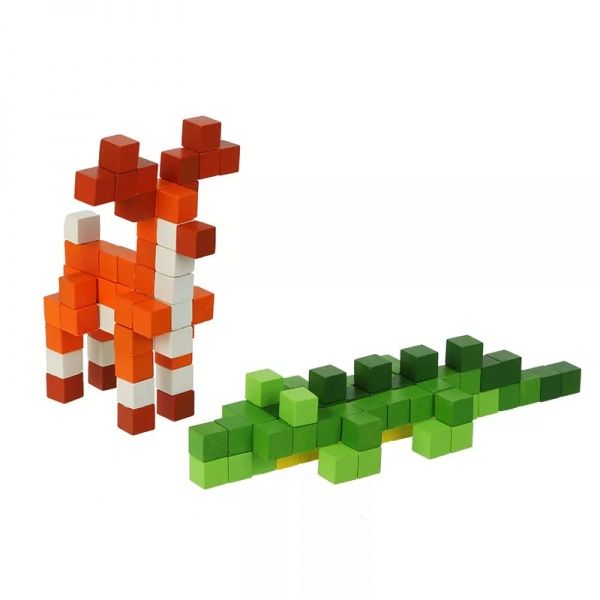 3D-конструктор Cubika деревянный World