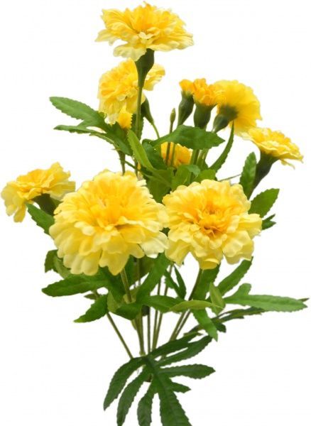 Растение искусственное Бархатцы 1582 YEL