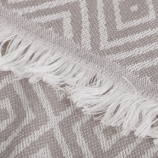 Плед Rombo 140x200 см серый с белым La Nuit 