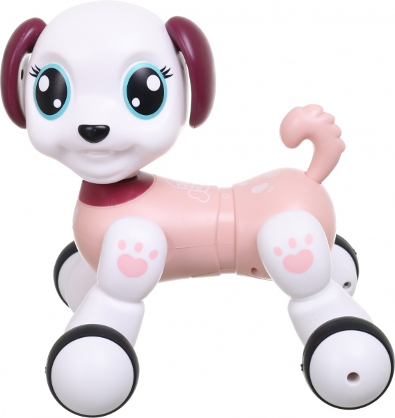 Интерактивный робот Shantou Собачка 22.5х17х18.5 см бело-розовый 1090A