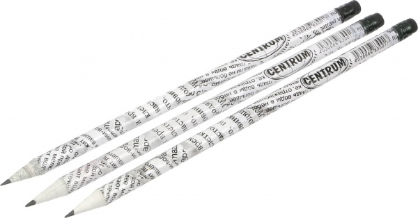 Карандаши чернографитные Газета 3 шт. 83001-3 Centrum