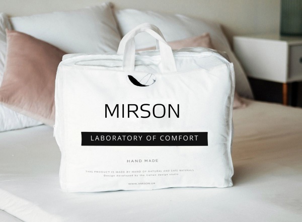 Одеяло Eco Line Hand Made №641 зимнее с эвкалиптом (2200000857774) 140x205 см MirSon белый