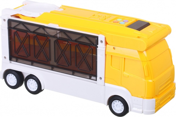 Игровой набор Shantou Эвакуационный контейнеровоз-гараж со звуковыми эффектами OTB0581805