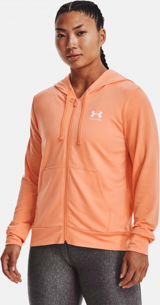 Джемпер Under Armour RIVAL TERRY FZ HOODIE 1369853-868 р. XS помаранчевий