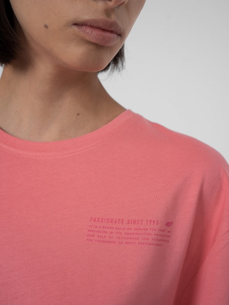 Футболка 4F 4FSS23TTSHF344-54S р.XL рожевий