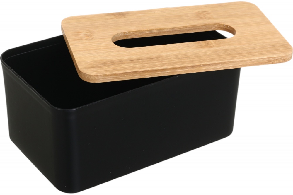 Салфетница Vivendi для салфеток пластиковая черная