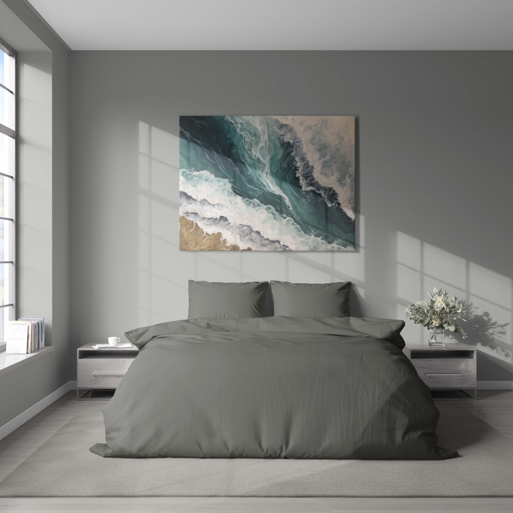 Комплект постільної білизни DRIED SAGE сімейний сірий UP! (Underprice)