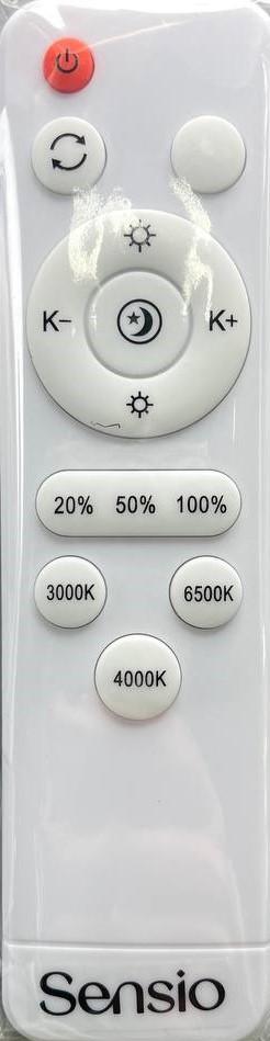 Світильник стельовий Sensio LED Yava D390хН80 2000lm 48 Вт білий 3000-6500 К AR-N250301408