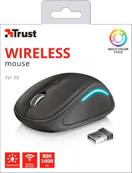 Мышь Trust Yvi FX Wireless 22333 black 