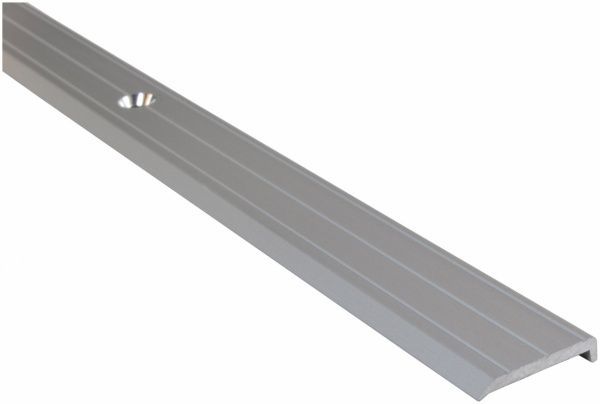 Порожек алюминиевый лестничный анодированный Olvis с отверстиями 18x1350 мм серебро 