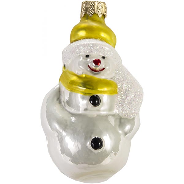 Елочная игрушка Снеговик 10.5 см  