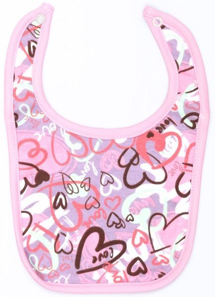 Фартук Україна нагрудный сердечки розовый 