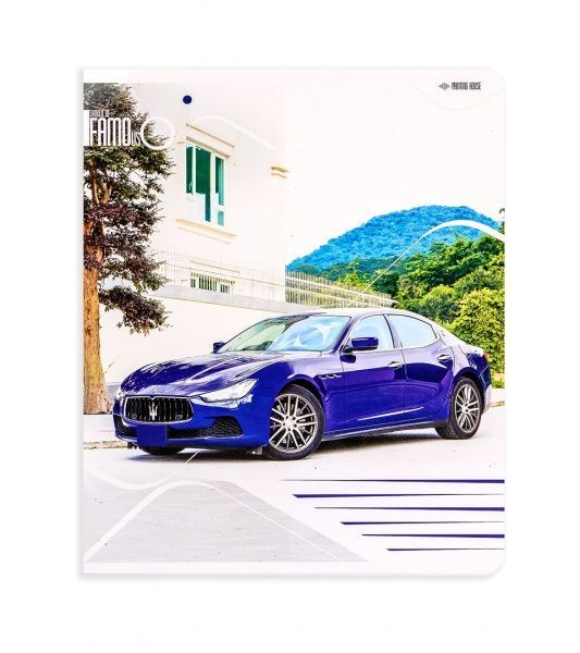 Комплект зошитів Популярні автомобілі 24 аркуша в клітку 20 шт. Поділля