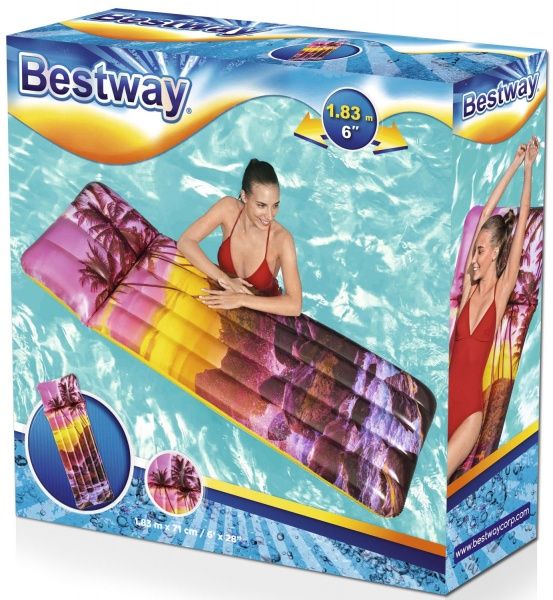 Матрас надувной Bestway Береговой вид 183х71 см в ассортименте