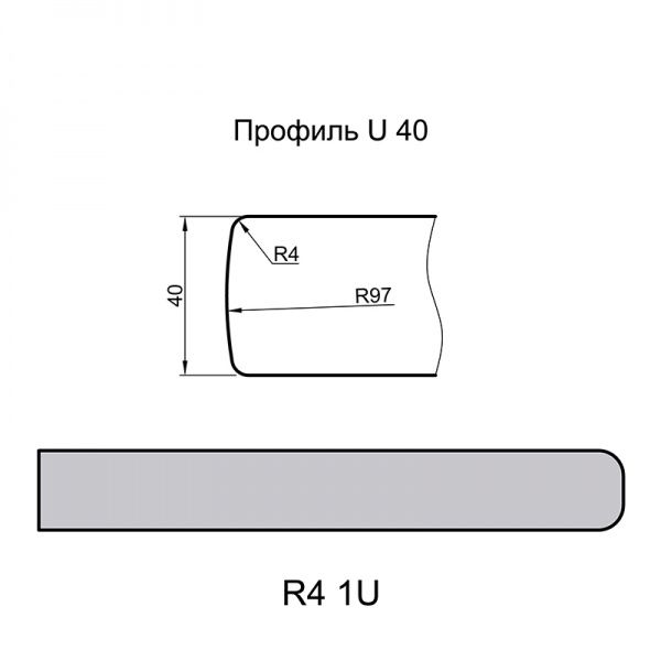 Стільниця Arpa 4573 ALEVE 24281 вологостійка 4200x600x40 мм