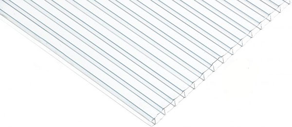Полікарбонатний лист сотовий 10 мм 3000х1050 мм прозорий 