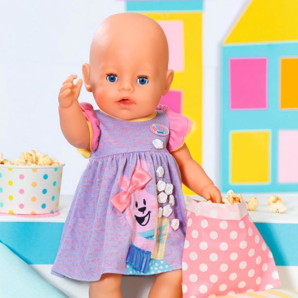 Набір Zapf Одяг для ляльки Baby Born Миле плаття Фіолетове 828243-2