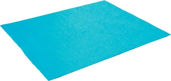 Фетр голубой,  2 мм, 50x33 см