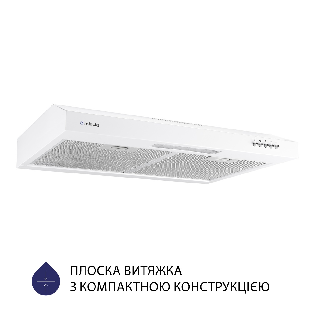 Витяжка Minola HPL 612 WH пласка
