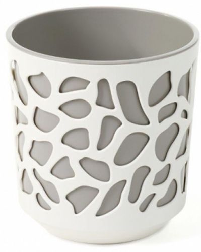 Горшок для цветов Lamela Дуэт 250 круглый 13,7л кремовый/тауп 