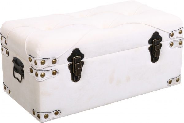 Скриня-пуф Art&Crafts Велюр 50х25х23 см айвори 