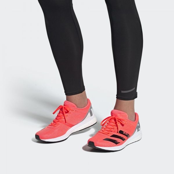 Кроссовки Adidas adizero Boston 8 m EG7893 р.11 розовый
