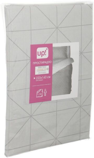 Простынь Rhombus 160x220 см белый UP! (Underprice) 