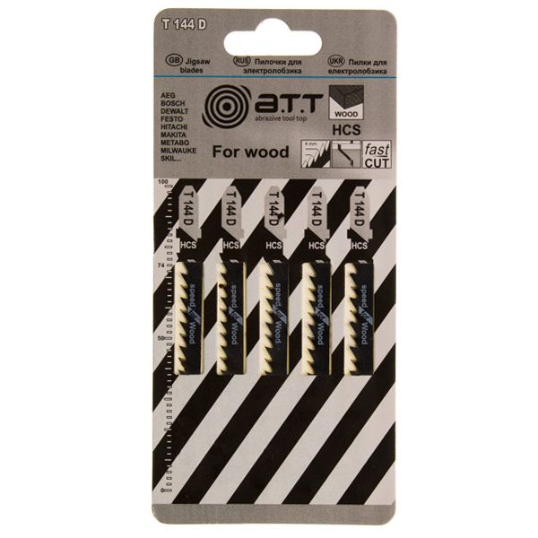 Пилочка для электролобзика A.T.T. T144D 5 шт. 885009