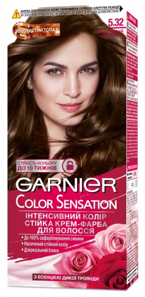 Крем-краска для волос Garnier Color Sensation 5.32 Золотистый шоколад 60 мл