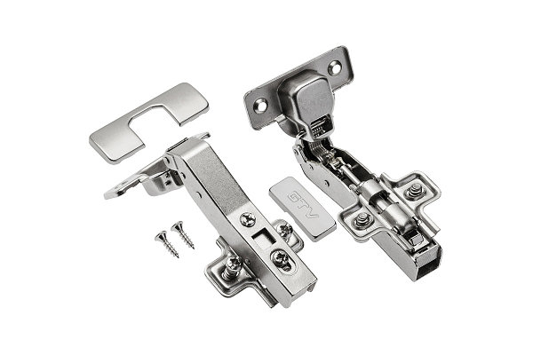 Петля 45° з доводчиком + монтажна планка GTV 