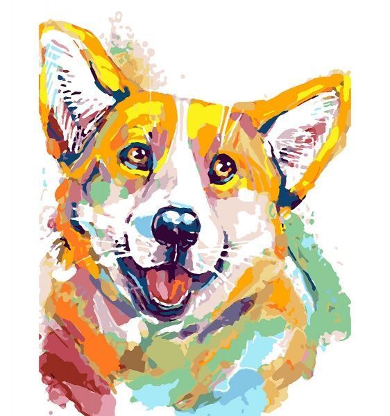 Картина за номерами Кращий друг 30x40 см Santi 