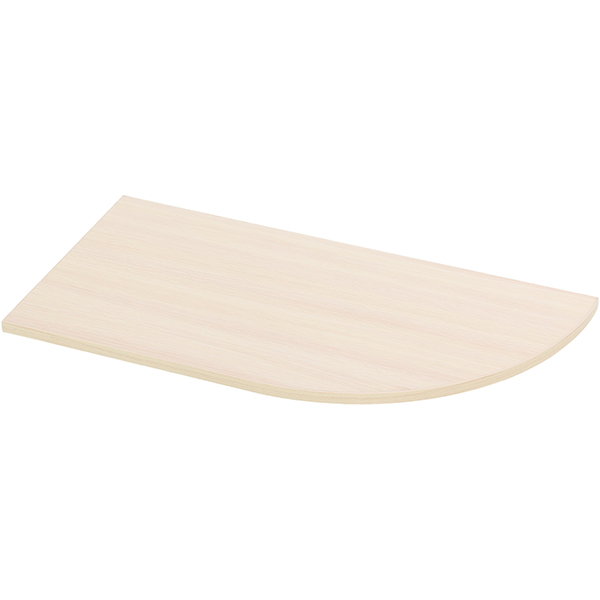 Полиця ДСП кутова радіусна 600x300 мм дуб молочний 