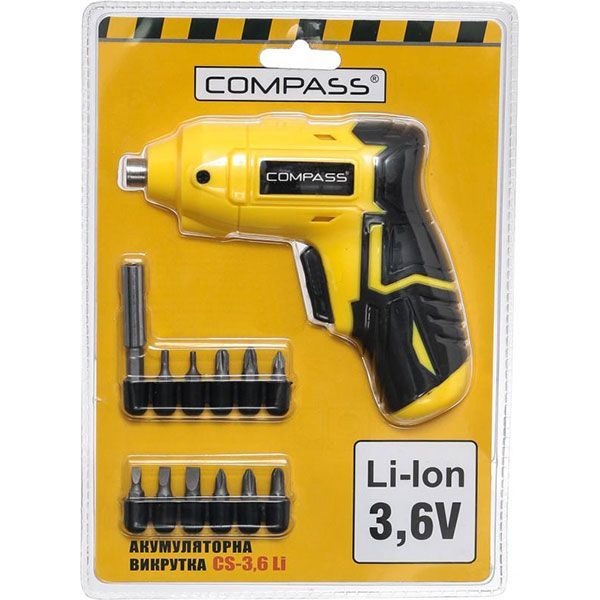 Отвертка аккумуляторная Compass CS-3.6 Li