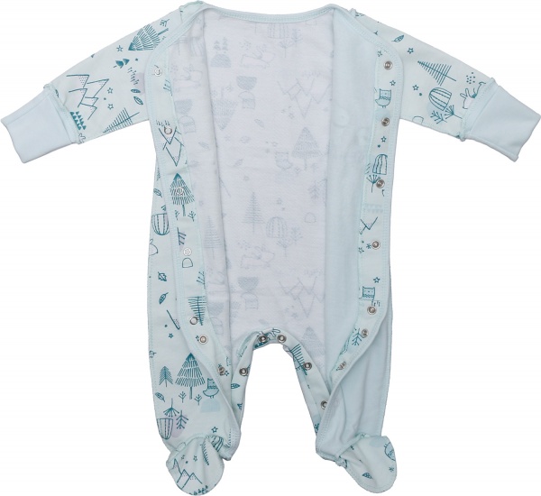 Комбинезон унисекс Фламинго р.56 ментоловый 365-007 