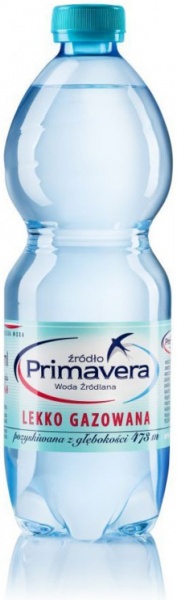 Вода Primavera п/пл слабогазована 0,5 л 