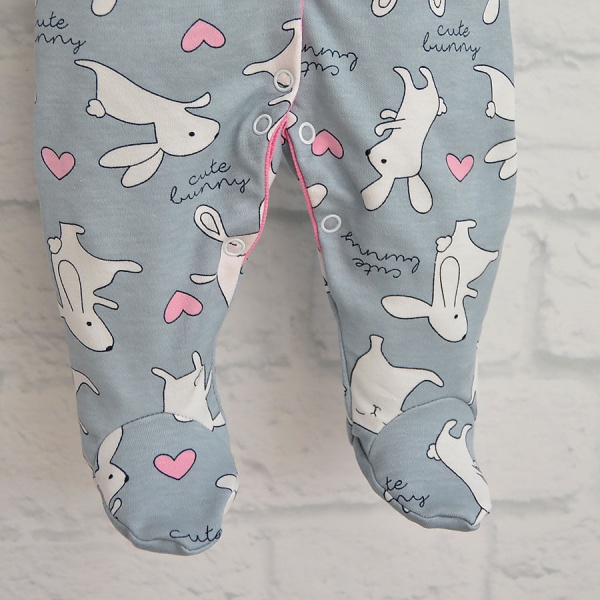 Человечек для девочки Blanka Зайчик р.86 серый 110131 