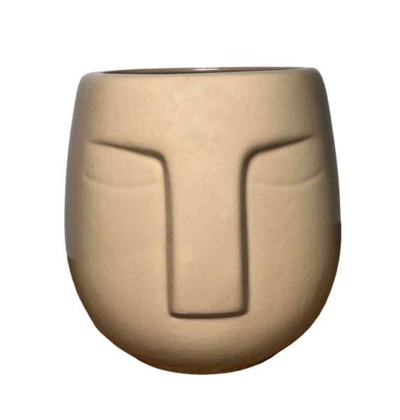 Ваза керамическая Nana ceramics Спящий 12 см капучино глянец 