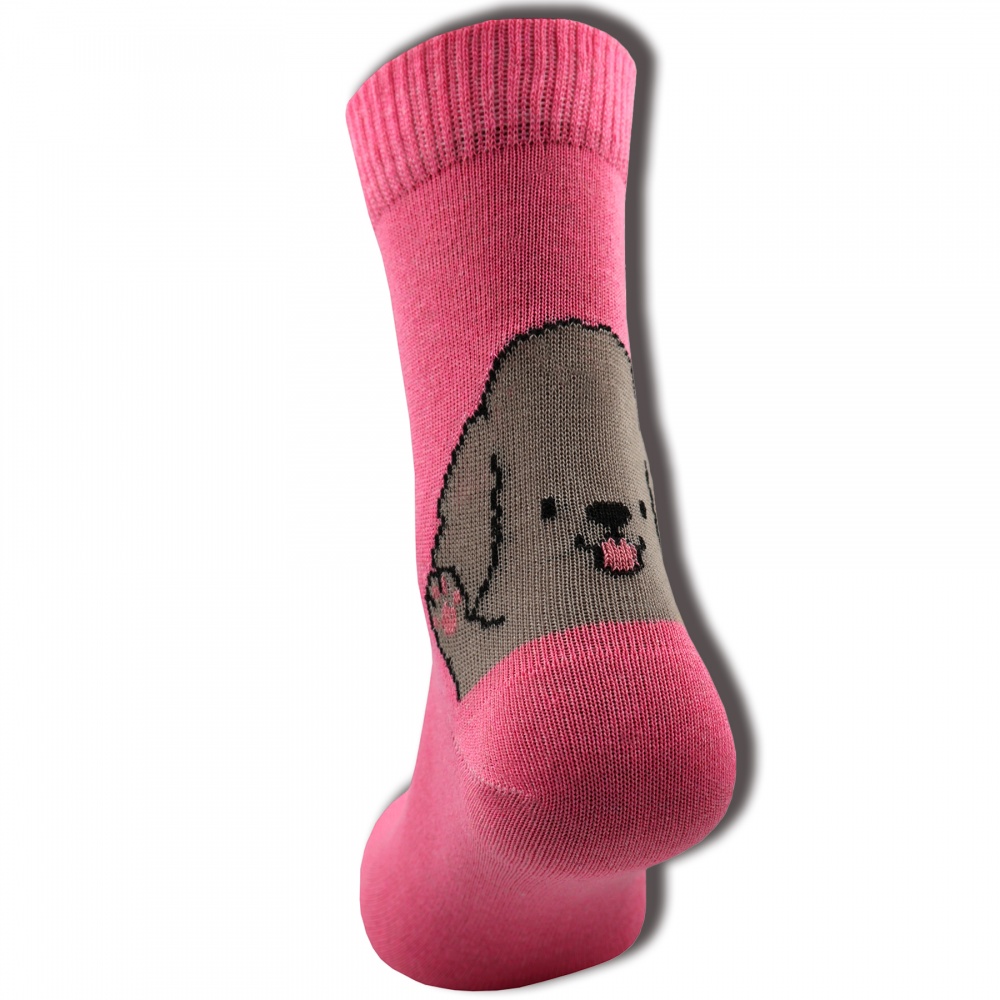 Шкарпетки жіночі Premier Socks з песиками р.23-25 рожевий