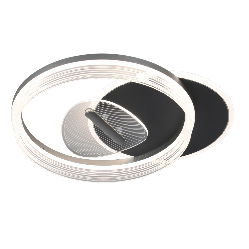 Люстра стельова Videx DECORA 1x52 Вт білий із чорним 28280