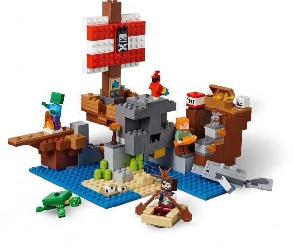 Конструктор LEGO Minecraft Приключения на пиратском корабле 21152