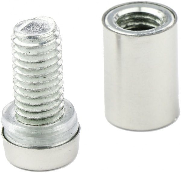 Тримач для скла дистанційний KR STK 1B 12х20 мм хром 2 шт DC