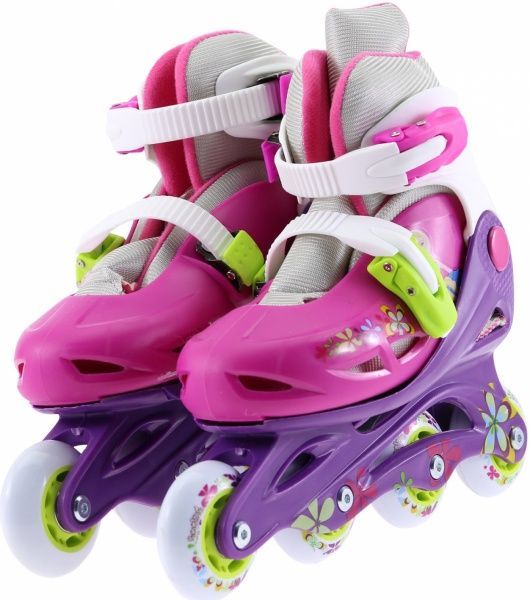 Роликовые коньки GW-369HB-C-6 р. 34-37 розовый